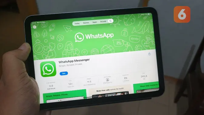 <p>WhatsApp Kini Tersedia di iPad Setelah 15 Tahun. (Liputan6.com/ Agustinus Mario Damar)</p>