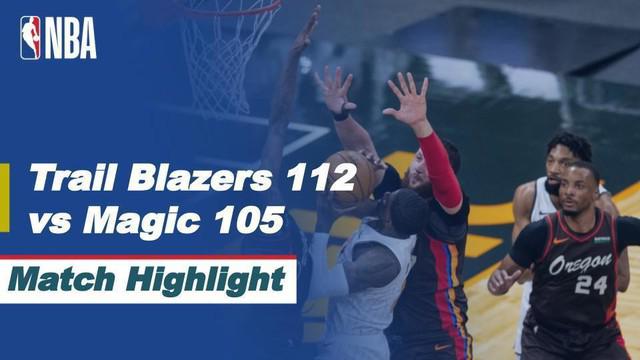Berita Video Highlights NBA, Portland Trail Blazers Raih Kemenangan di Kandang Orlando Magic (27/3/2021)