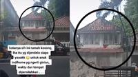 Penampakan hantu di rumah kosong (Sumber: TikTok/nipusontiktok)