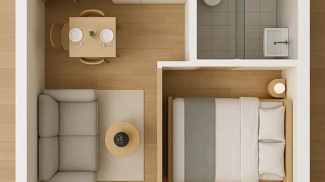 6 Inspirasi Desain Rumah 5x5 Meter dengan 1 Kamar Tidur