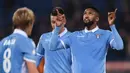 7. Wallace (Lazio), setelah melalui dua musim peminjaman di Monaco dirinya kembali ke Serie A dengan kualitas yang meningkat. Kedisiplinannya menjaga area pertahanan membuat bek Brasil ini layak diperhitungkan. (AFP/Filippo Monteforte)