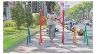 6 Potret Trotoar di Surabaya, Indah dan Aman untuk Pejalan Kaki