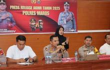 Penangkapan Narkoba Polres Maros: 198 Tersangka Diamankan Sepanjang 2025