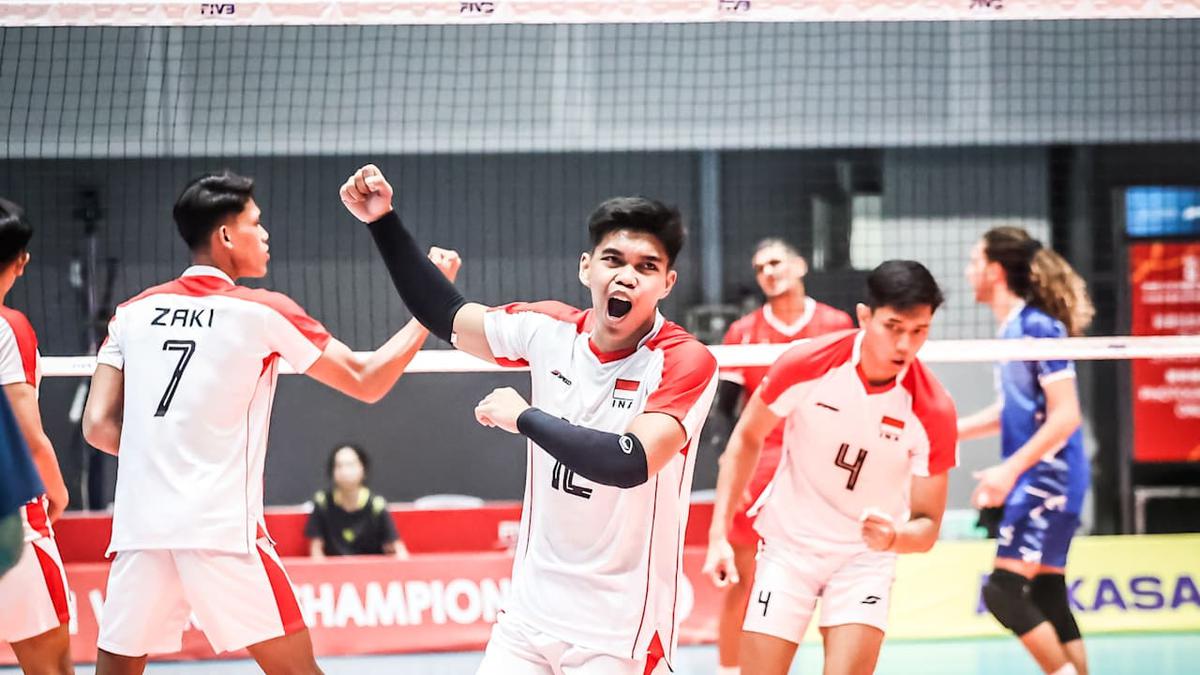 Rotasi Pemain Dadakan, Kunci Timnas Voli Indonesia Bungkam Tunisia di Kejuaraan Dunia Voli Putra U-21 2025