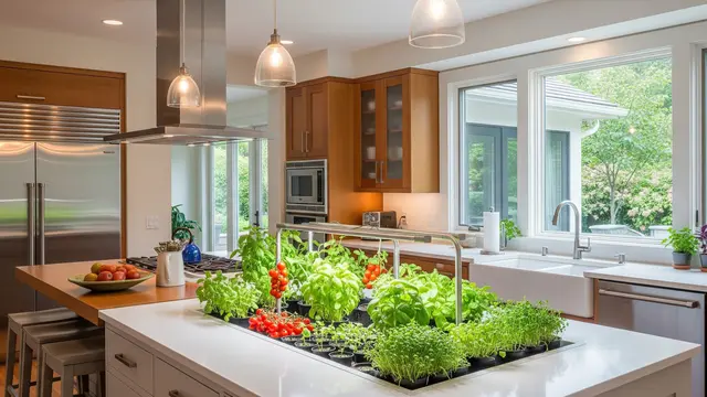 Model Dapur Berdampingan dengan Kebun Sayur Mini/Gemini AI