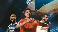 Liga 1 - Wiljan Pluim, Matheus Pato, David da Silva (Bola.com/Erisa/Decika Fatmawaty)