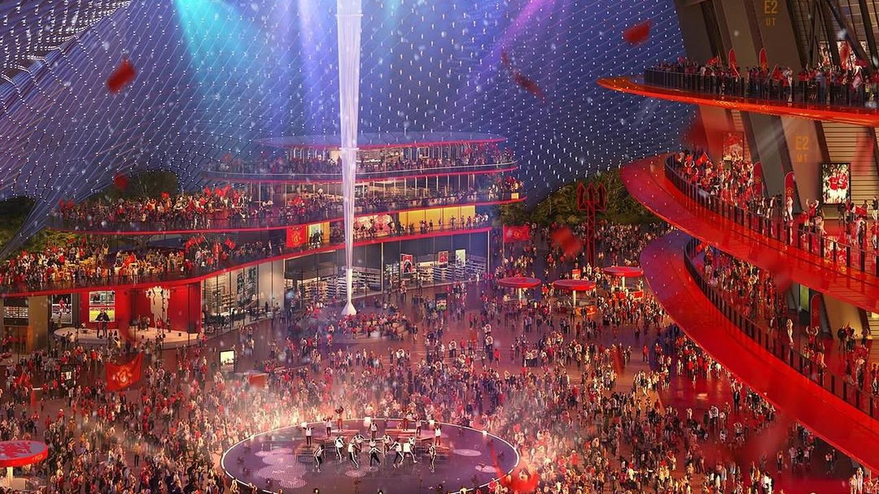 Penampakan stadion baru yang bakal dibangun Manchester United