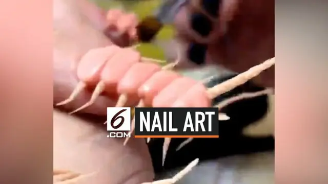 VIDEO: Desain Nail Art Nyeleneh dari Rusia
