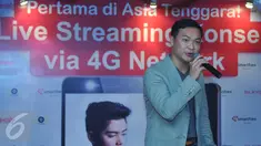 CEO iShow, Sean Tham saat menggelar konferensi pers terkait peluncuran online streaming platform iShow, Jakarta, Selasa (22/12/2015). iShow dan PT Smartften Telecom akan menghadirkan live streaming konser Aliando Syarief. (Liputan6.com/Gempur M Surya)