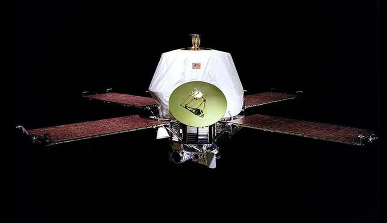  The Mariner 9, pada 1971 adalah pengorbit Mars pertama, dan pesawat ruang angkasa pertama yang mengorbit planet lain. (businessweek.com)