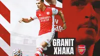 Arsenal - Ilustrasi Granit Xhaka (Bola.com/Adreanus Titus)