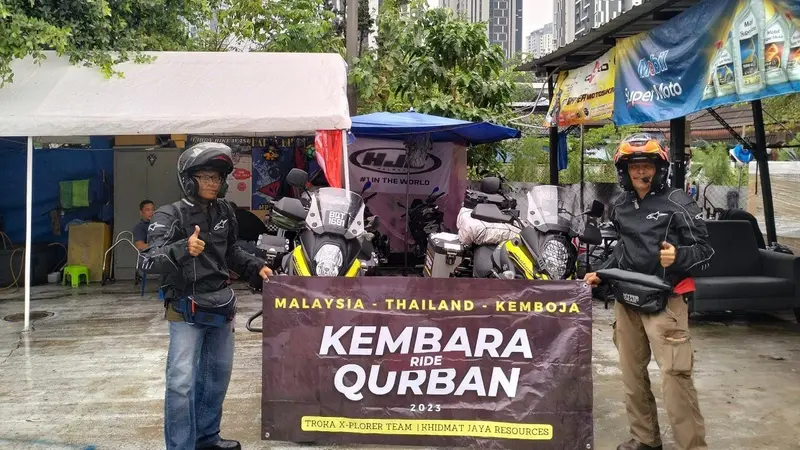 Kakak-Adik Ini Rayakan Idul Adha Keliling Tiga Negara, Tempuh 5.000 Km Pakai Motor