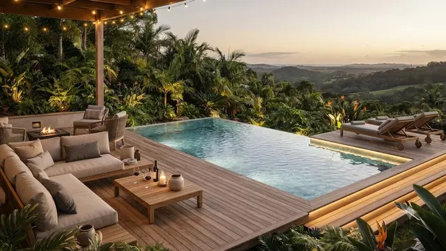 Inspirasi Outdoor Lounge di Belakang Rumah