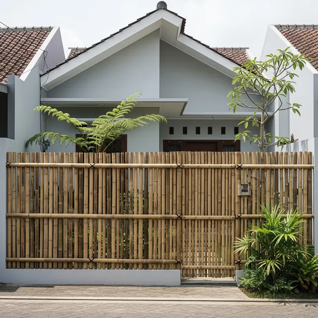 9 Model Pagar Bambu Natural Aesthetic untuk Halaman Rumah, Bikin Hunian Asri