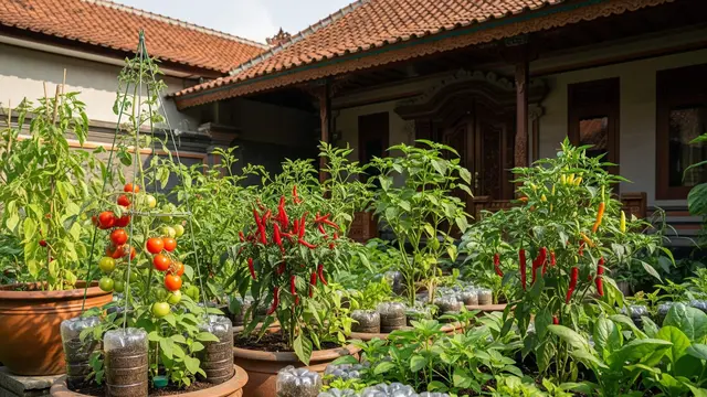 Model Kebun Sayur Mini Depan Rumah