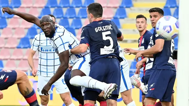 Penyerang Inter Milan, Romelu Lukaku.