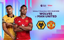 Nonton Live Streaming Liga Premier Pekan ke-15 2025/26: Wolves vs Manchester United, Eksklusif di Vidio