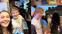 Ed Sheeran mampir ke Pasar Santa, saat menyambangi Jakarta untuk konsernya. (Dok: TikTok @ivanariberoo)