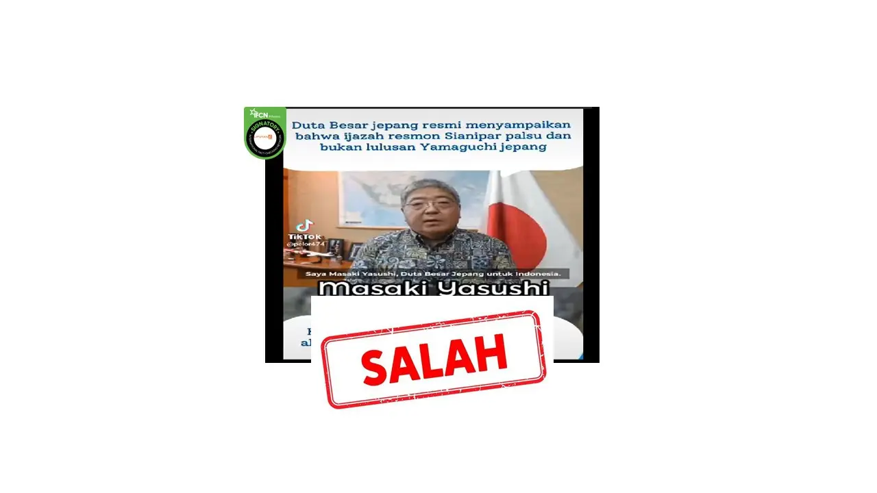 Cek fakta video Dubes Jepang terkait ijazah palsu