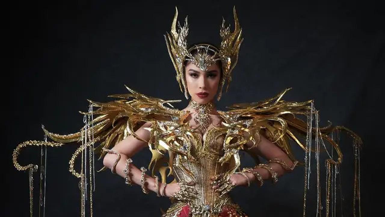 Kostum Nasional Miss Universe Indonesia Clara Shafira Krebs Bertema Malaikat Pelindung Nusantara, Desainnya bak Ksatria Saint Seiya