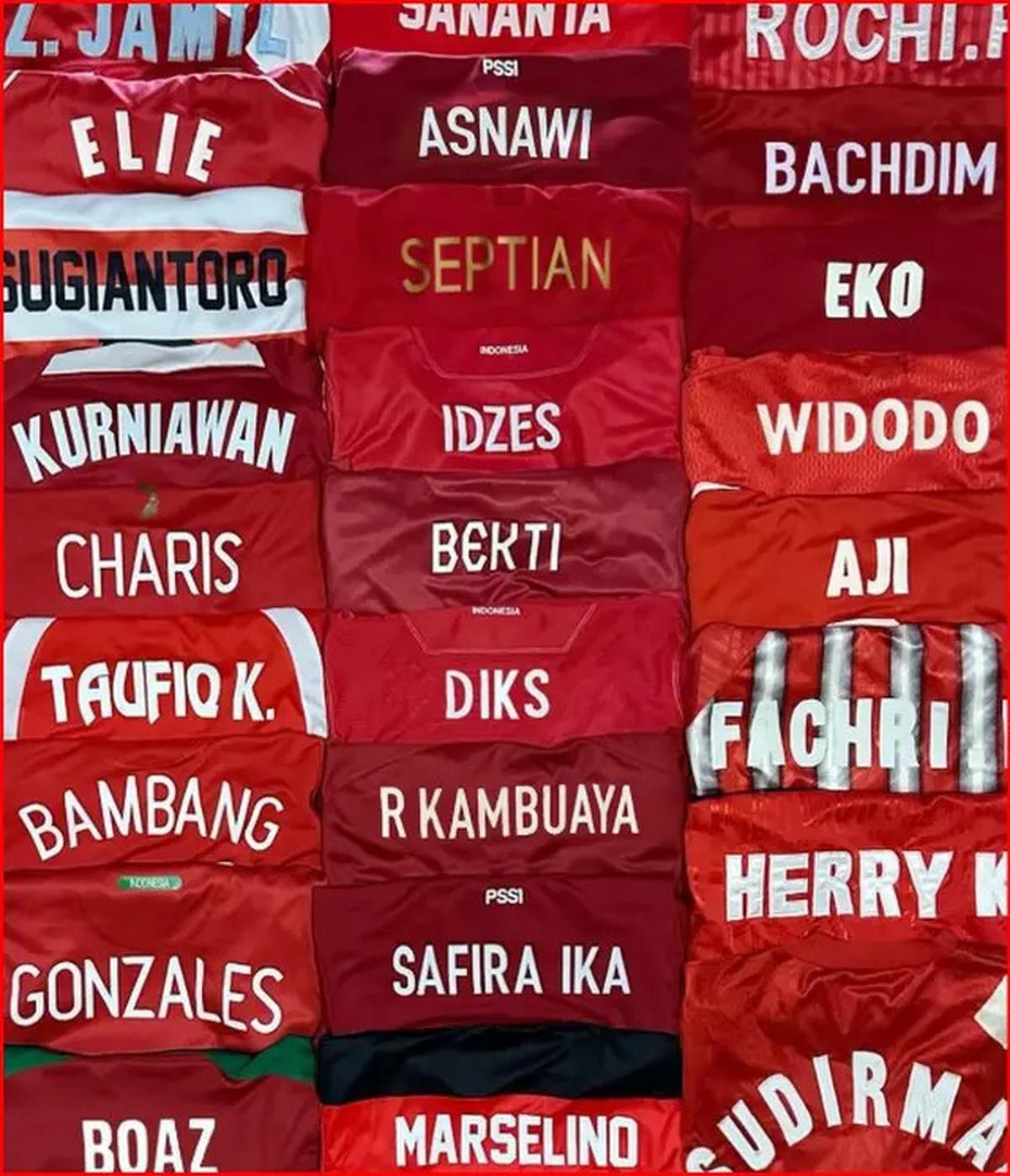 Keren, Orang ini Punya Koleksi Jersey Timnas Indonesia dari 1938 hingga 2024