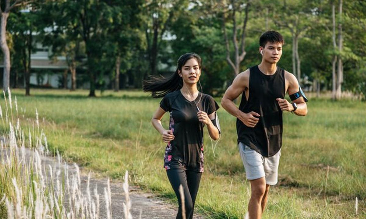 Ilustrasi olahraga lari, jogging