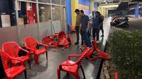Lokasi pengeroyokan yang diduga dilakukan oknum TNI di sebuah supermarket kawasan Jalan Tole Iskandar, Kota Depok, Jawa Barat. (Foto: Istimewa)
