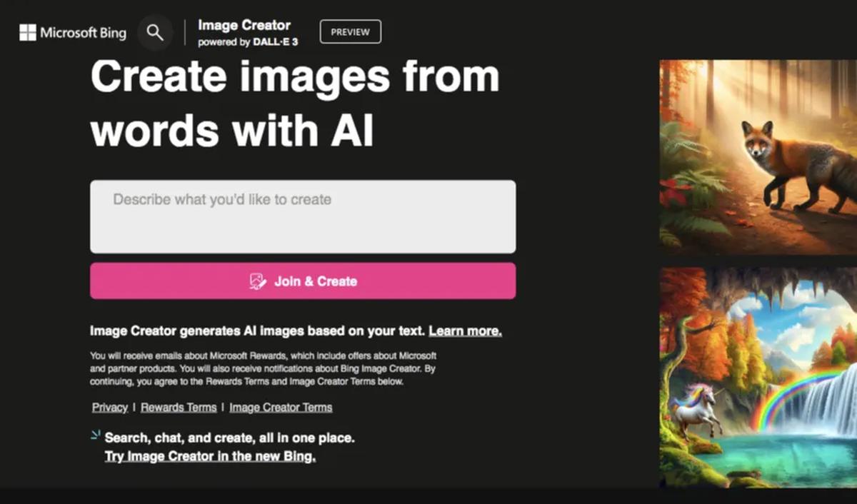 <b>Bing Image Creator</b>