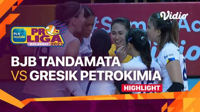 Berita video highlights pertandingan seri ketiga PLN Mobile Proliga 2023 antara Bandung BJB Tandamata melawan Gresik Petrokimia Pupuk Indonesia di GOR Sritex Arena, Solo, Jawa Tengah, Kamis (9/3/2023) sore WIB.