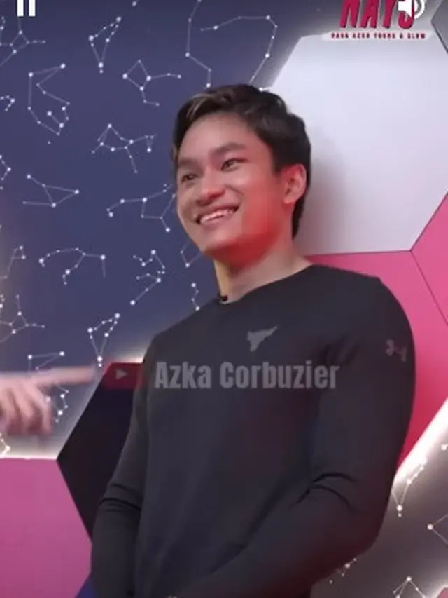 Ekspresi Azka Corbuzier tak tahu nama lengkap Deddy Corbuzier. (Foto: YouTube Azka Corbuzier)