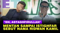 Namun saat menyebut Gubernur Jawa Barat Dedi Mulyadi, Amran malah memanggilnya Ridwan Kamil. Sontak satu ruangan ikut tertawa.