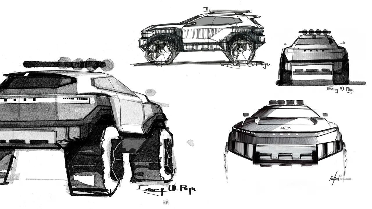 Jelang Debut, Hyundai Pamer Teaser Konsep SUV Off-Road Kompak Crater (ist)