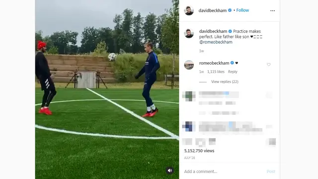 David dan Romeo Beckham