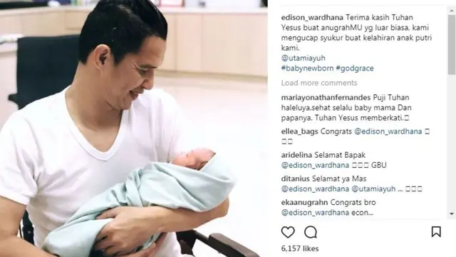 Kabar bahagia datang dari stuntman Demian Aditya, Edison Wardhana (Instagram/edison_wardhana)