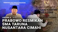 Prabowo Resmikan Kampus SMA Taruna Nusantara di Cimahi