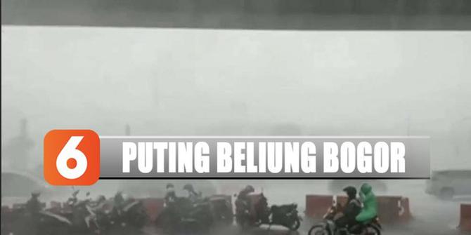 Angin Puting Beliung Rusak Puluhan Rumah di Bogor
