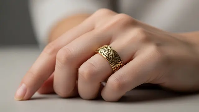Model Cincin Emas 24 Karat 5 Gram Motif Emas London/Ilustrasi Gemini AI