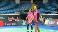 Ganda putra Indonesia Fajar Alfian/Muhammad Rian Ardianto lolos ke babak 16 besar Korea Open 2022, Selasa (5/4). (foto: PBSI)