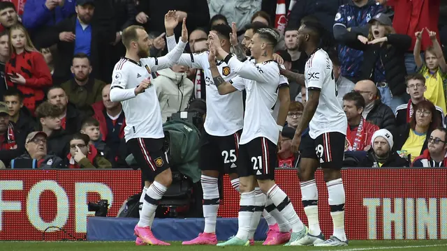 Hasil Liga Inggris: Manchester United menang di Kandang Nottingham Forest
