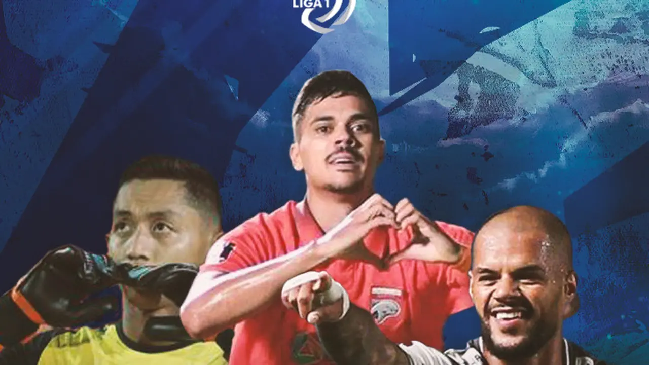 Liga 1 - David Da Silva, Matheus Pato, Reza Arya