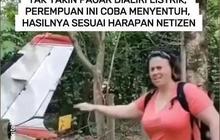 Tak Yakin Pagar Dialiri Listrik, Perempuan Ini Coba Menyentuh, Hasilnya Sesuai Harapan Netizen
