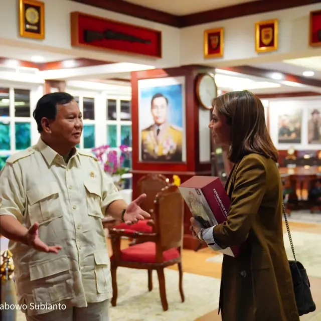 Najwa Shihab dan Prabowo Subianto. (Foto: Dok. Instagram terverifikasi @najwashihab)