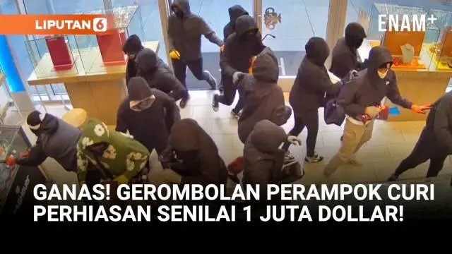 Gerombolan Perampok Bersenjata Serbu Toko Perhiasan di California