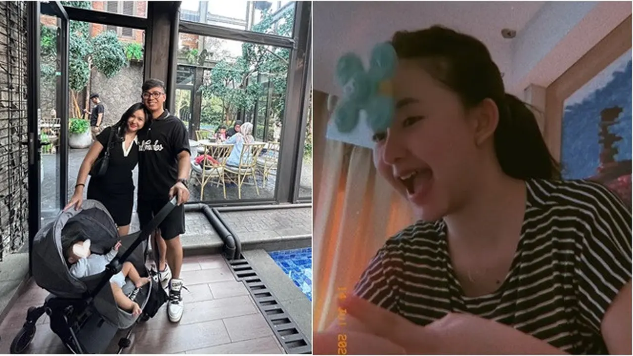 6 Potret Adinda Azani Momong Anak, Pasang Spinner di Dahi Agar Tak Rewel