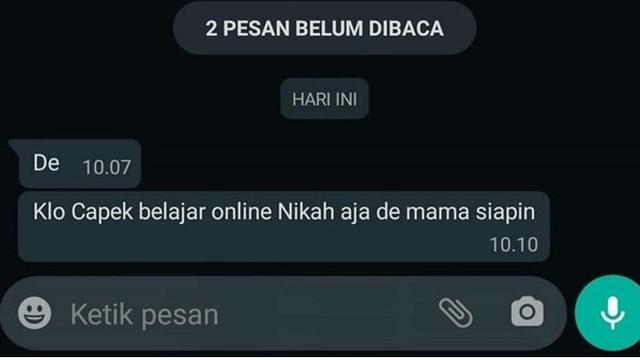 6 Chat Orang Tua ke Anak saat Pagi Hari Ini Bikin Senyum