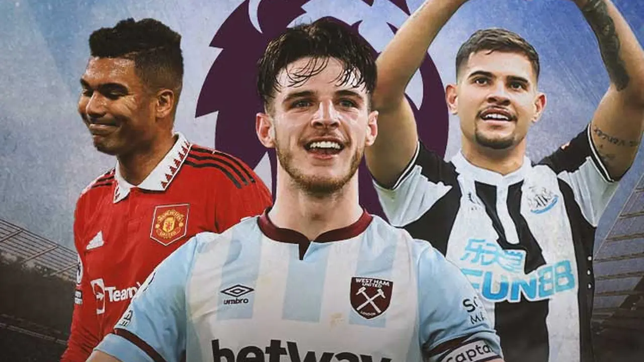 Premier League - Casemiro, Declan Rice, Bruno Guimaraes