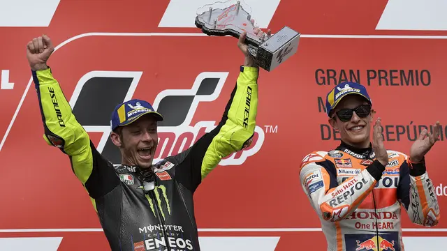 Valentino Rossi dan Marc Marquez