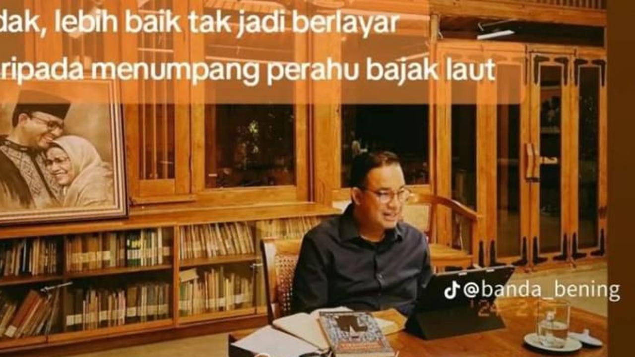 Tom Lembong Unggah Foto Anies: Lebih Baik Tak Jadi Berlayar daripada Menumpang Perahu Bajak Laut