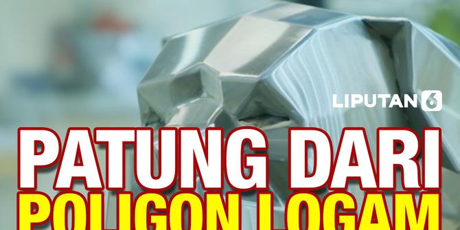 VIDEO: Terinspirasi Kesehariannya, Desainer Rusia Buat Patung Hewan dari Poligon Logam