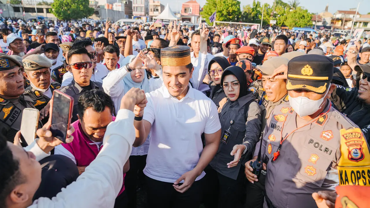 Ketua Umum Partai Solidaritas Indonesia (PSI) Kaesang Pangarep mendatangi Kabupaten Sidrap, Sulawesi Selatan (Istimewa)